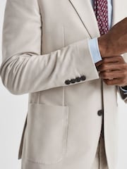 Reiss Stone Grove Slim Fit Single Breasted Moleskin Blazer - Image 4 of 9
