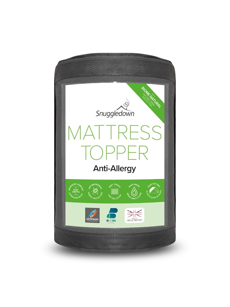 Snuggledown White Anti Allergy Airstream Mattress Topper - Image 5 of 5