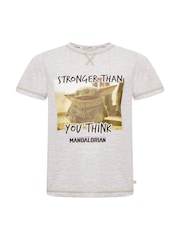 Brand Threads Grey The Mandalorian The Child Boys T-Shirt - Image 2 of 3