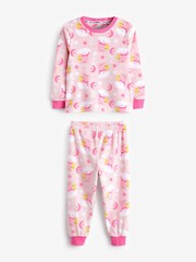 Brand Threads Pink Peppa Pig Girls Fleece Pyjamas Set - Image 1 of 4