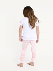 Brand Threads Pink Disney Princces Girls Pyjama Set - Image 2 of 5