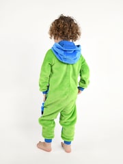 Brand Threads Blue George Pig Boys Fleece All-In-One - Image 4 of 4