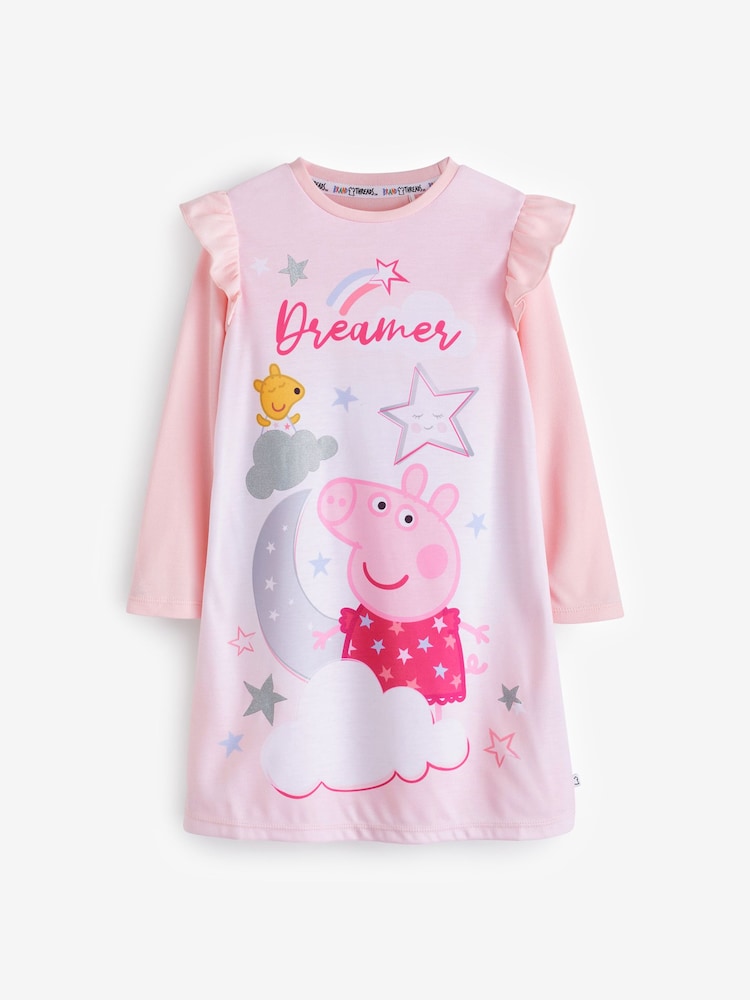 Brand Threads Pink Peppa Pig Girls Nightie - Image 1 of 3