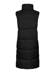 VERO MODA Black Longline Padded Gilet - Image 6 of 6