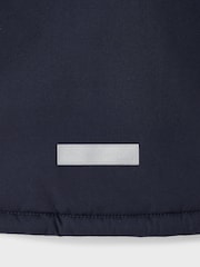 Name It Blue Teddy Lined Parka Jacket With Detachable Hood - Image 5 of 5