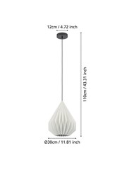 Eglo Black Minting Origami Style Pendant Ceiling Light - Image 4 of 4