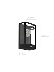 Eglo Black Alamonte Steel Outdoor Wall Light - Image 3 of 3