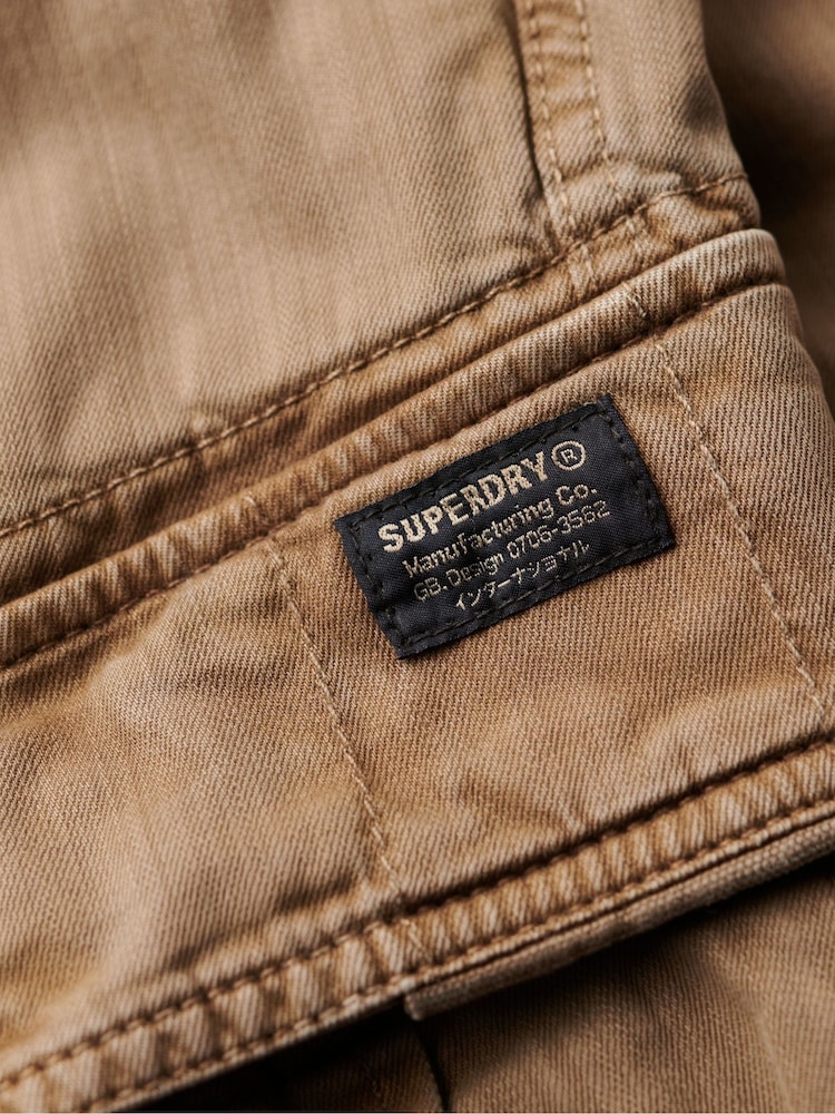 Superdry Brown Core Cargo Relaxed Fit Shorts - Image 5 of 6