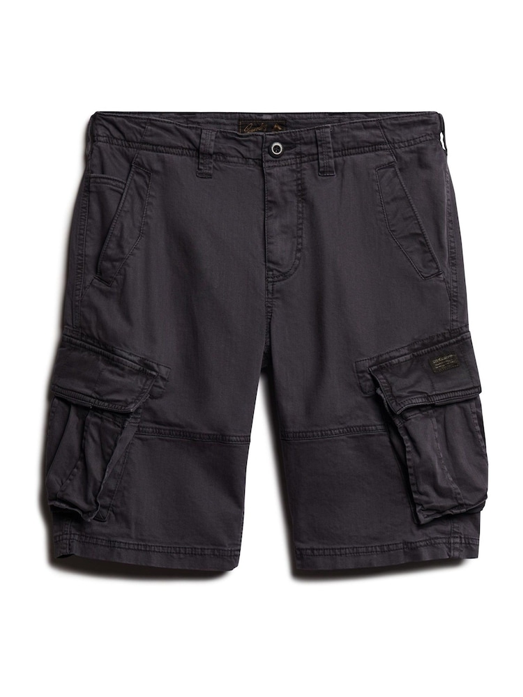 Superdry Black Core Cargo Relaxed Fit Shorts - Image 5 of 7