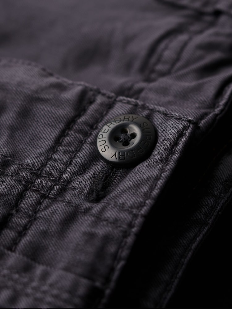 Negro - Superdry Core Cargo Relaxed Fit Shorts - Imagen 7 de 7