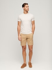 Superdry Shaker Beige Stretch Chinos Shorts - Image 3 of 7