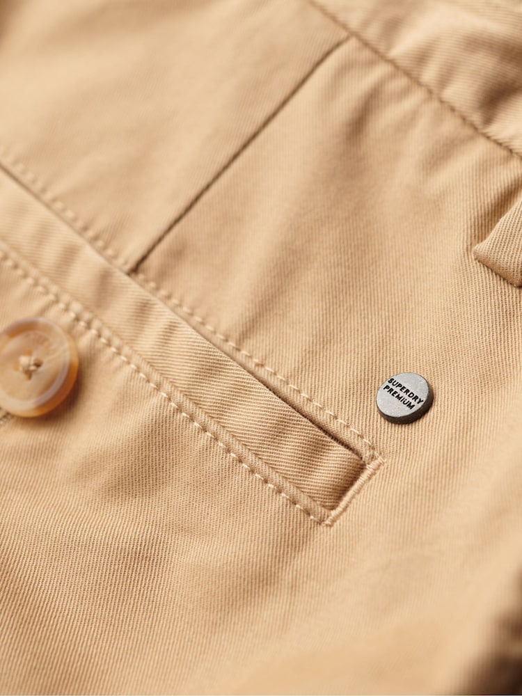 Superdry Shaker Beige Stretch Chinos Shorts - Image 7 of 7