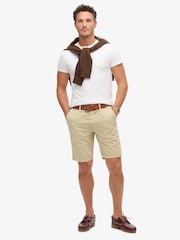 Superdry Cream Vintage International Slim Fit Chino Shorts - Image 3 of 7