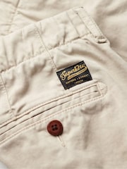 Superdry Cream Vintage International Slim Fit Chino Shorts - Image 4 of 7