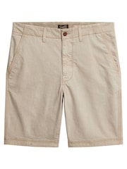 Superdry Cream Vintage International Slim Fit Chino Shorts - Image 5 of 7