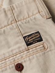 Superdry Cream Vintage International Slim Fit Chino Shorts - Image 7 of 7