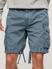 Superdry Grey 100% Cotton Parachute Light Shorts - Image 1 of 6