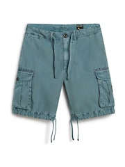 Superdry Grey 100% Cotton Parachute Light Shorts - Image 4 of 6