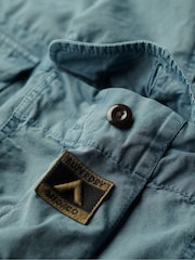 Superdry Grey 100% Cotton Parachute Light Shorts - Image 5 of 6