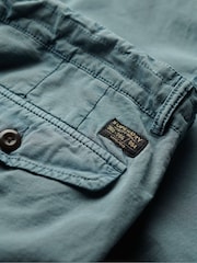 Superdry Grey 100% Cotton Parachute Light Shorts - Image 6 of 6