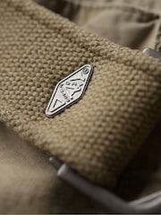 Superdry Brown Chrome Heavy Cargo 100% Cotton Shorts - Image 6 of 7