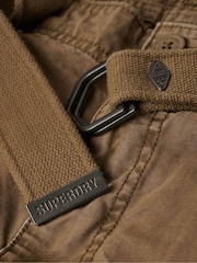 Superdry Brown Heavy Cargo 100% Cotton Shorts - Image 6 of 6