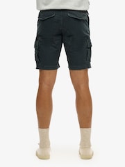 Superdry Blue Heavy Cargo 100% Cotton Shorts - Image 2 of 7