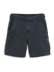 Superdry Blue Heavy Cargo 100% Cotton Shorts - Image 5 of 7