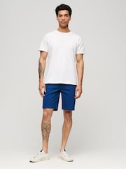 Superdry Blue Stretch Chinos Shorts - Image 3 of 5