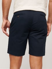 Superdry Blue Stretch Chinos Shorts - Image 3 of 7