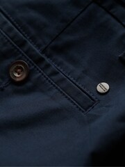 Superdry Blue Stretch Chinos Shorts - Image 6 of 7