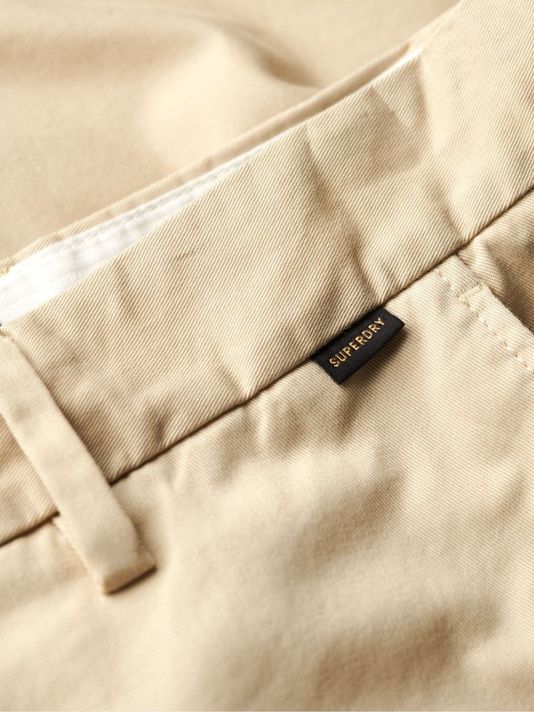 Superdry Brown Stretch Chinos Shorts - Image 5 of 5