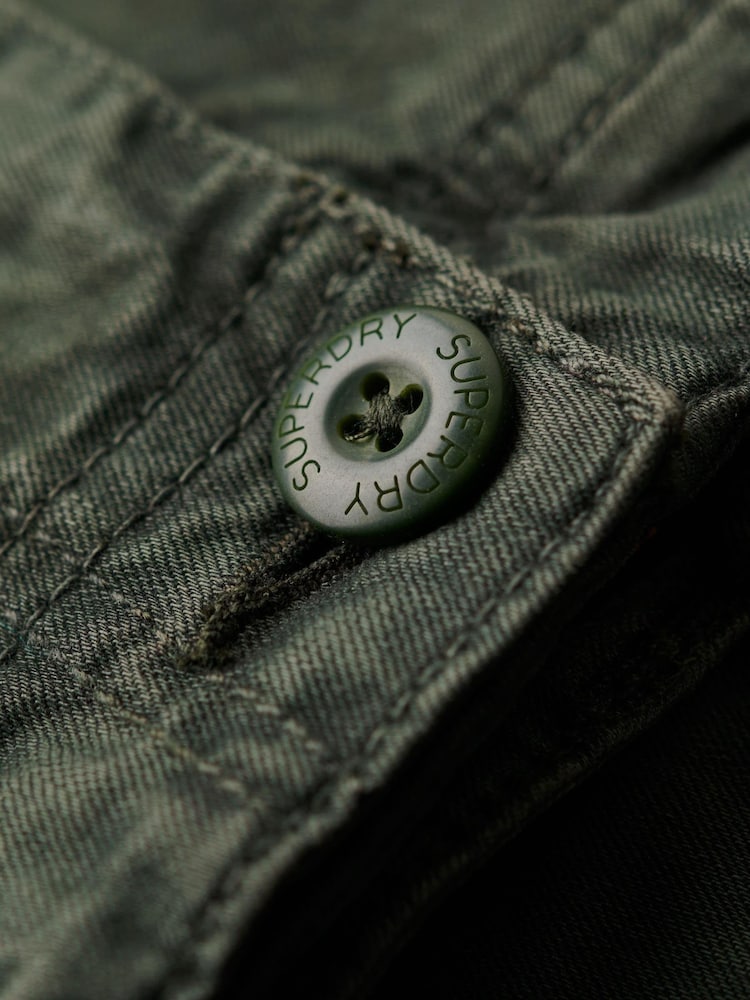Оливково-зеленые - Брюки карго Superdry Core - Image 7 of 7