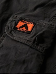 Superdry Black Slim Para 100% Cotton Cargo Trousers - Image 5 of 5