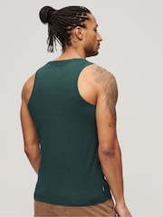 Superdry Green 100% Cotton Essential Logo Vest - Image 2 of 5