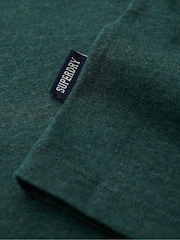Superdry Green 100% Cotton Essential Logo Vest - Image 5 of 5