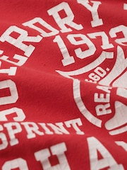 Superdry Red Track and Field Ath Graphic Vest - Image 5 of 6