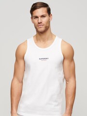 Superdry White Sportswear Logo Relaxed Vest - Image 1 of 3