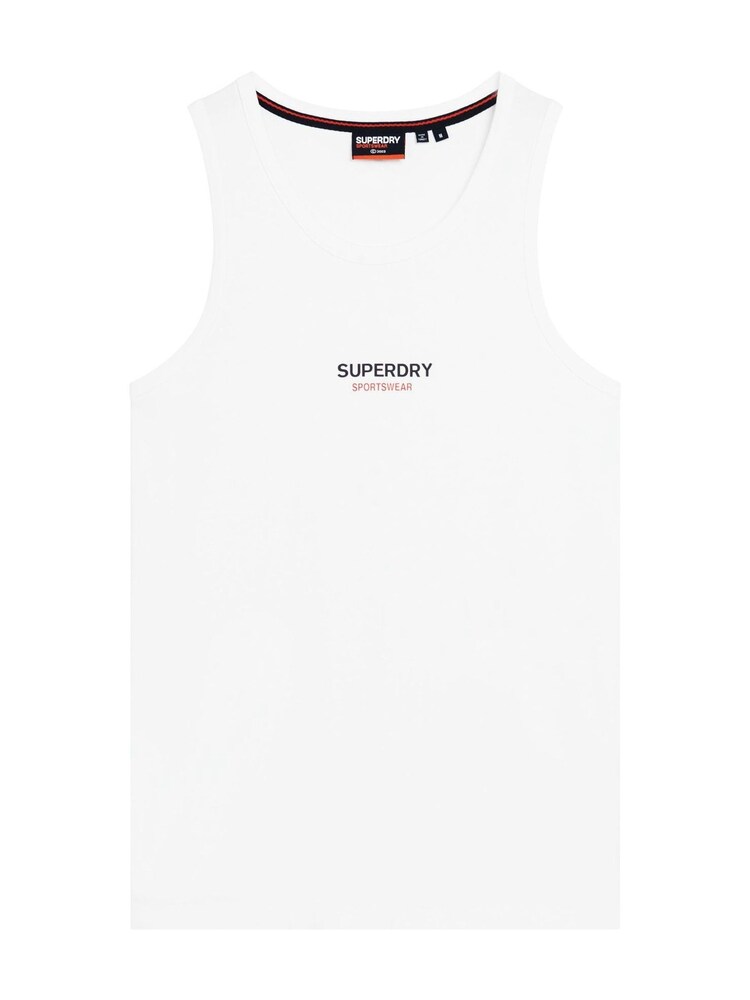 Superdry White Sportswear Logo Relaxed Vest - Image 3 of 3 Superdry White Sportswear Logo Relaxed Vest - Image 3 of 3