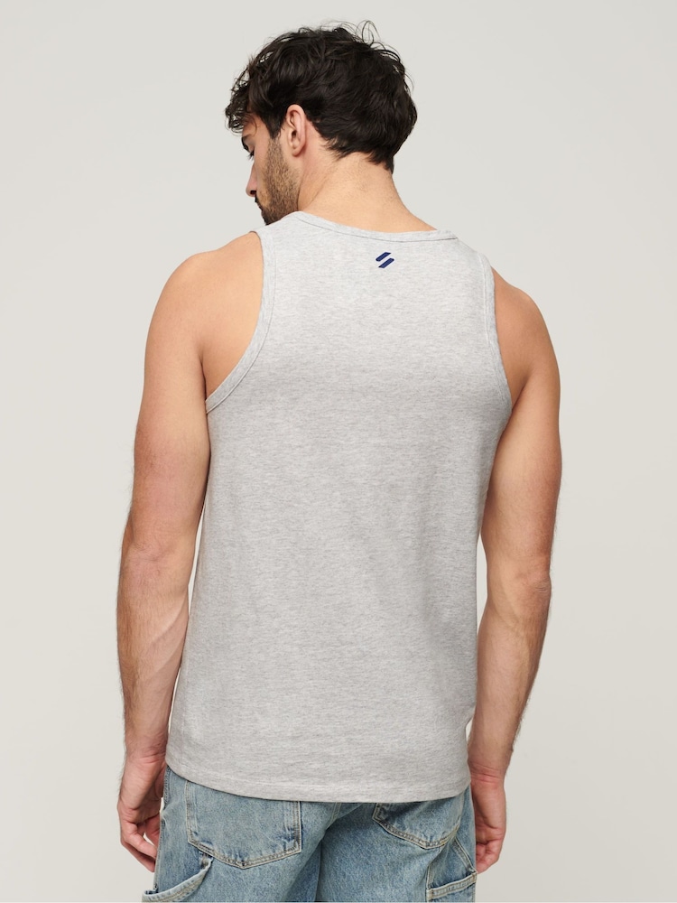 Superdry Grey Sportswear Logo Relaxed Vest - Image 2 of 4