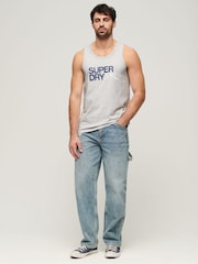 Superdry Grey Sportswear Logo Relaxed Vest - Image 3 of 4