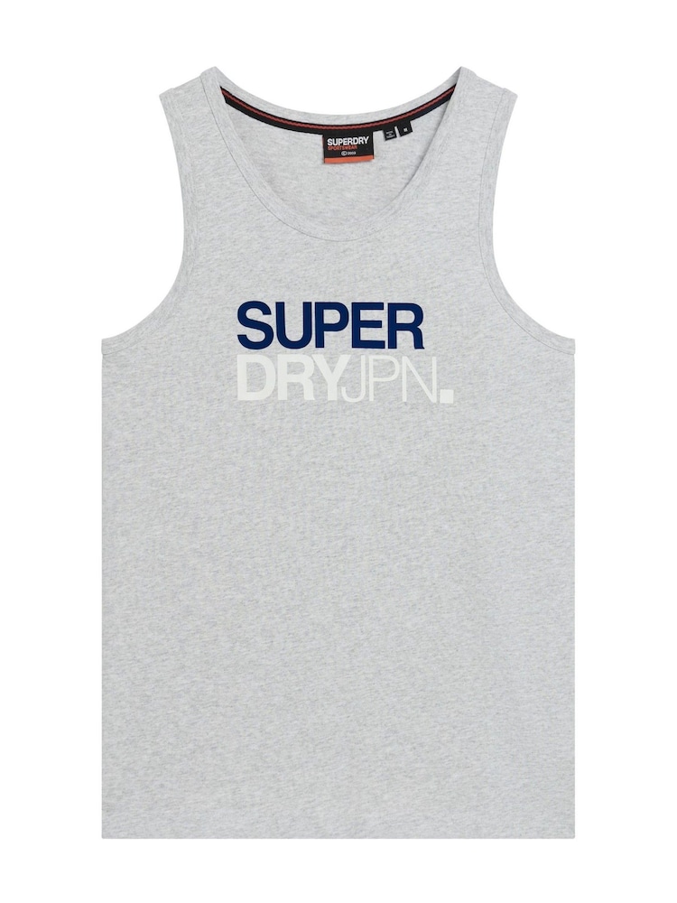 Superdry Grey Sportswear Logo Relaxed Vest - Image 4 of 4