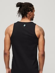 Superdry Black 100% Cotton Sportswear Logo Relaxed Vest - Image 2 of 6