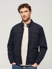 Синий - Superdry классическая куртка Харрингтон - Изображение 1 из 7