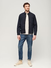 Синий - Superdry классическая куртка Харрингтон - Изображение 3 из 7