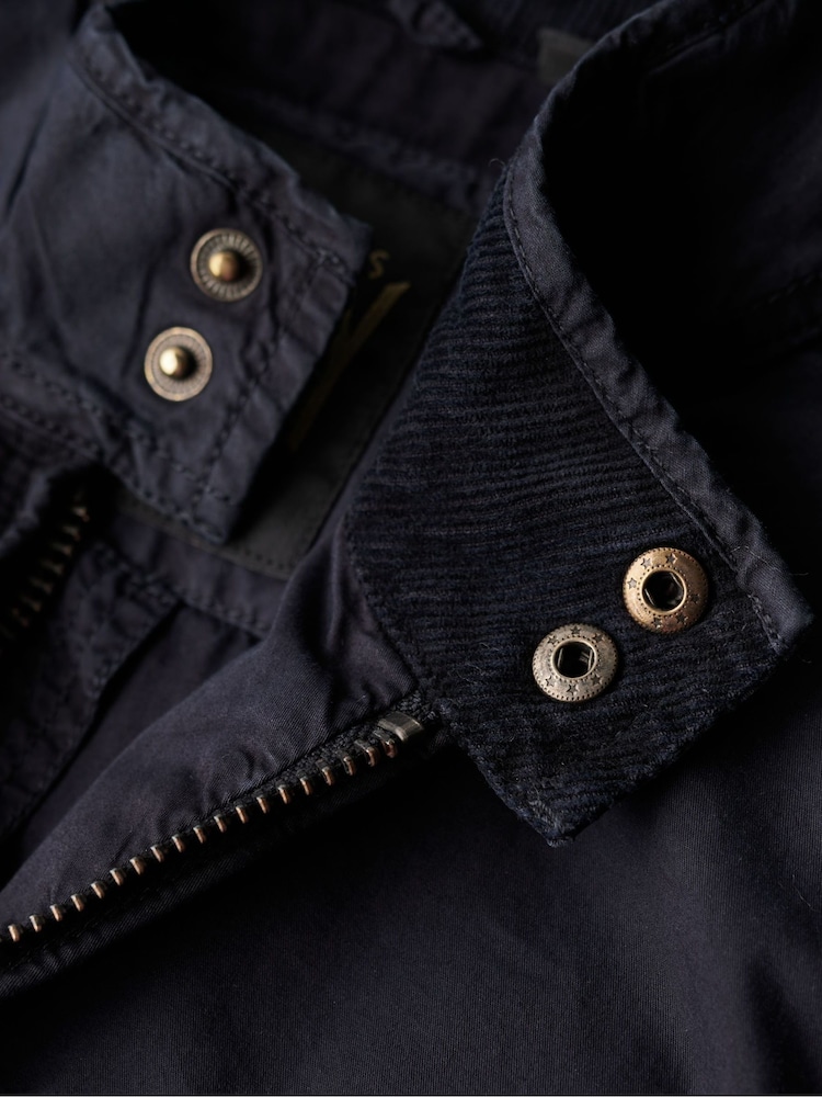 Синий - Superdry классическая куртка Харрингтон - Изображение 7 из 7