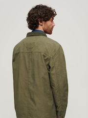 Superdry Green Merchant Cotton Work 100% Cotton Jacket - Image 3 of 6