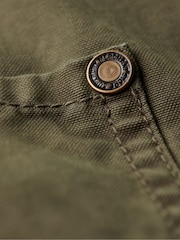 Superdry Green Merchant Cotton Work 100% Cotton Jacket - Image 6 of 6