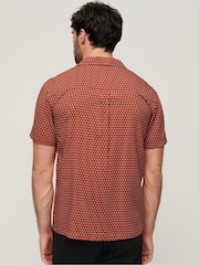 Superdry Red Short Sleeve Revere 70s Shirt - Image 2 of 6