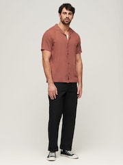 Superdry Red Short Sleeve Revere 70s Shirt - Image 3 of 6